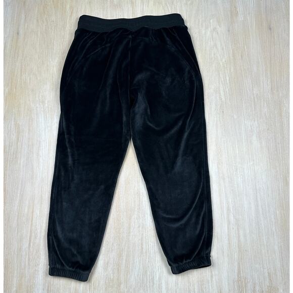 Athleta Black Cozy Karma Recover Jogger Y2K Velvety Lounge Pull On Pants Large - Picture 12 of 16